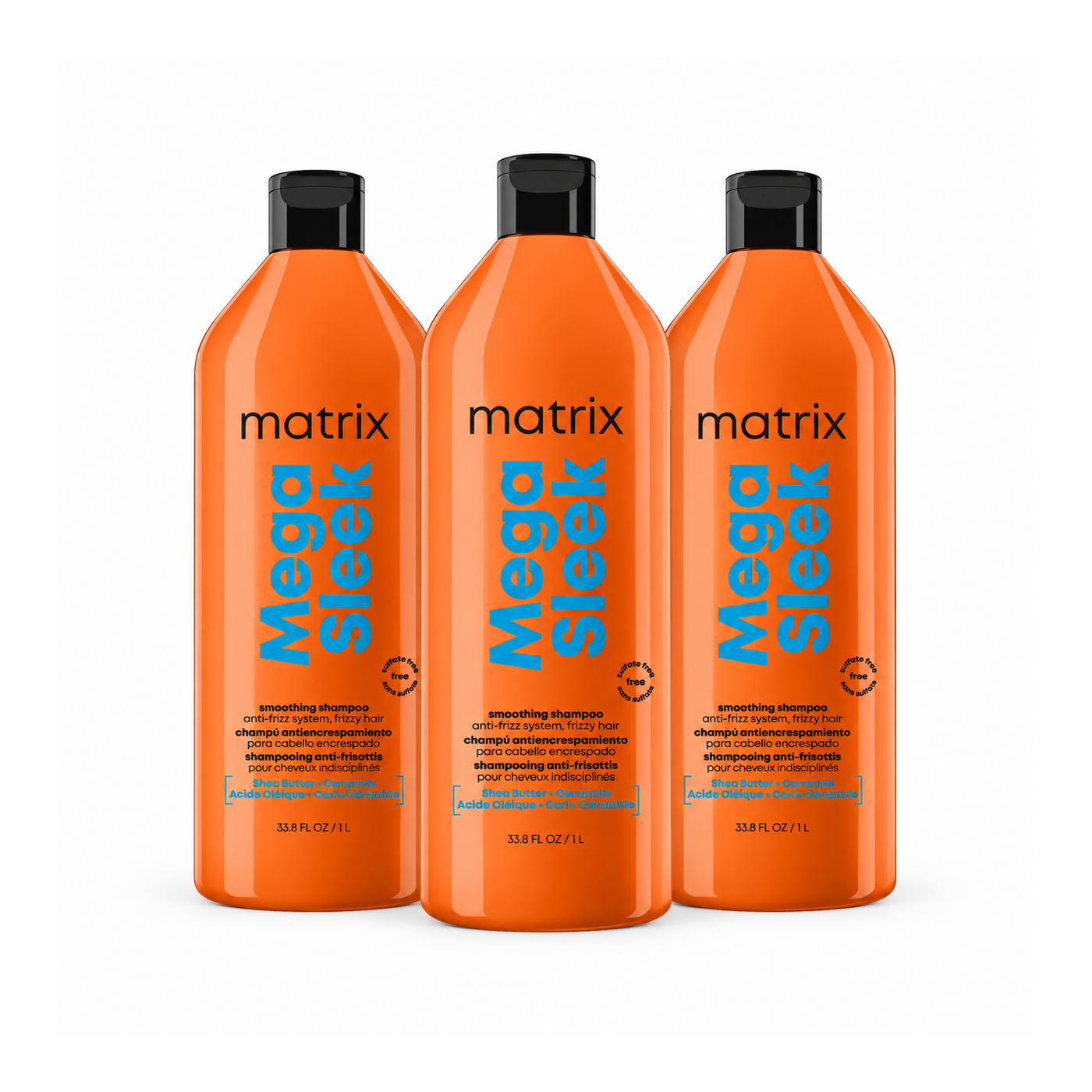 Zestaw 3x Szampon wygładzający do włosów Matrix Mega Sleek 1000 ml Zestaw 3x Szampon wygładzający do włosów Matrix Mega Sleek 1000 ml
