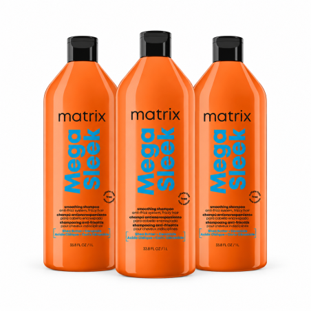 Zestaw 3x Szampon wygładzający do włosów Matrix Mega Sleek 1000 ml