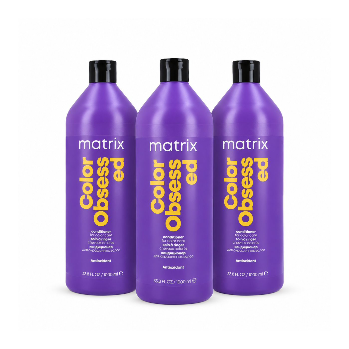 Zestaw 3x Odżywka do włosów farbowanych Matrix Color Obsessed 1000 ml