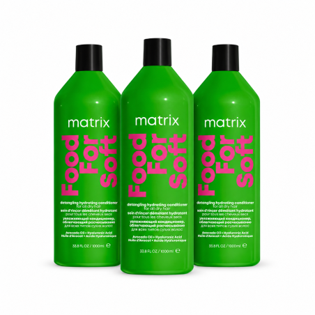 Zestaw 3x Odżywka nawilżająca do włosów Matrix Food For Soft 1000 ml