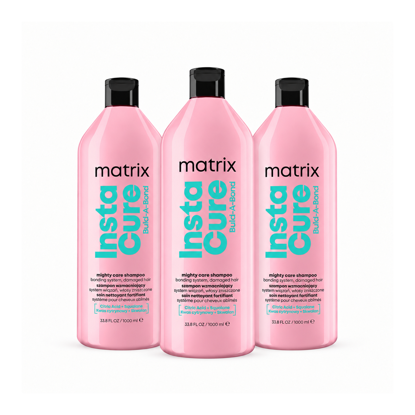 Zestaw 3x Szampon odbudowujący do włosów Matrix Instacure Build-A-Bond 1000 ml