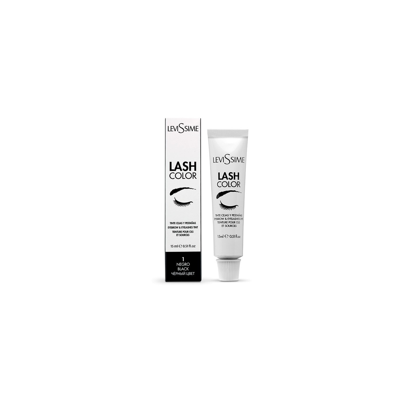 Farba do brwi i rzęs czarna Levissime Lash Color 15 ml Farba do brwi i rzęs czarna Levissime Lash Color 15 ml