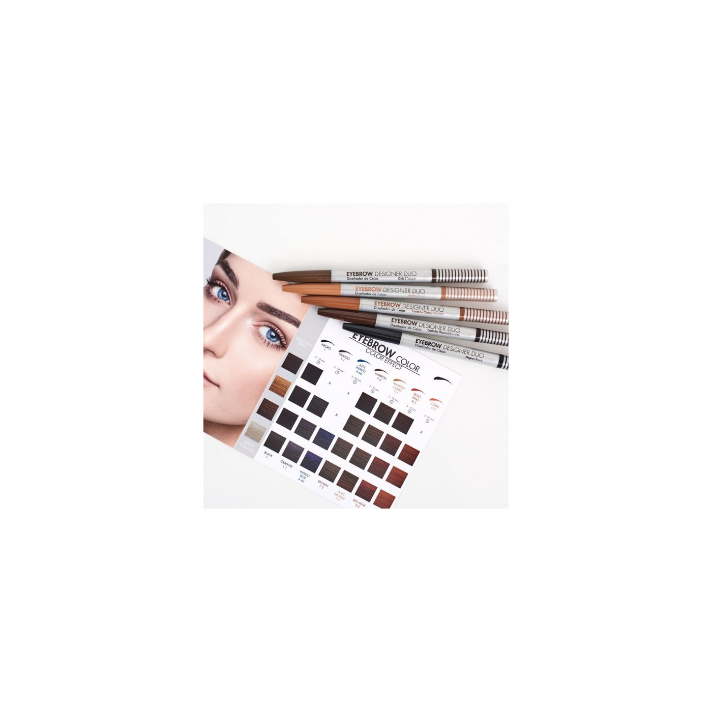 Pisak do brwi czarny Levissime Eyebrow Designer Duo Pisak do brwi czarny Levissime Eyebrow Designer Duo