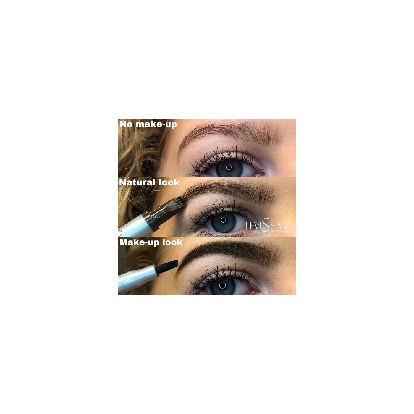 Pisak do brwi czarny Levissime Eyebrow Designer Duo Pisak do brwi czarny Levissime Eyebrow Designer Duo