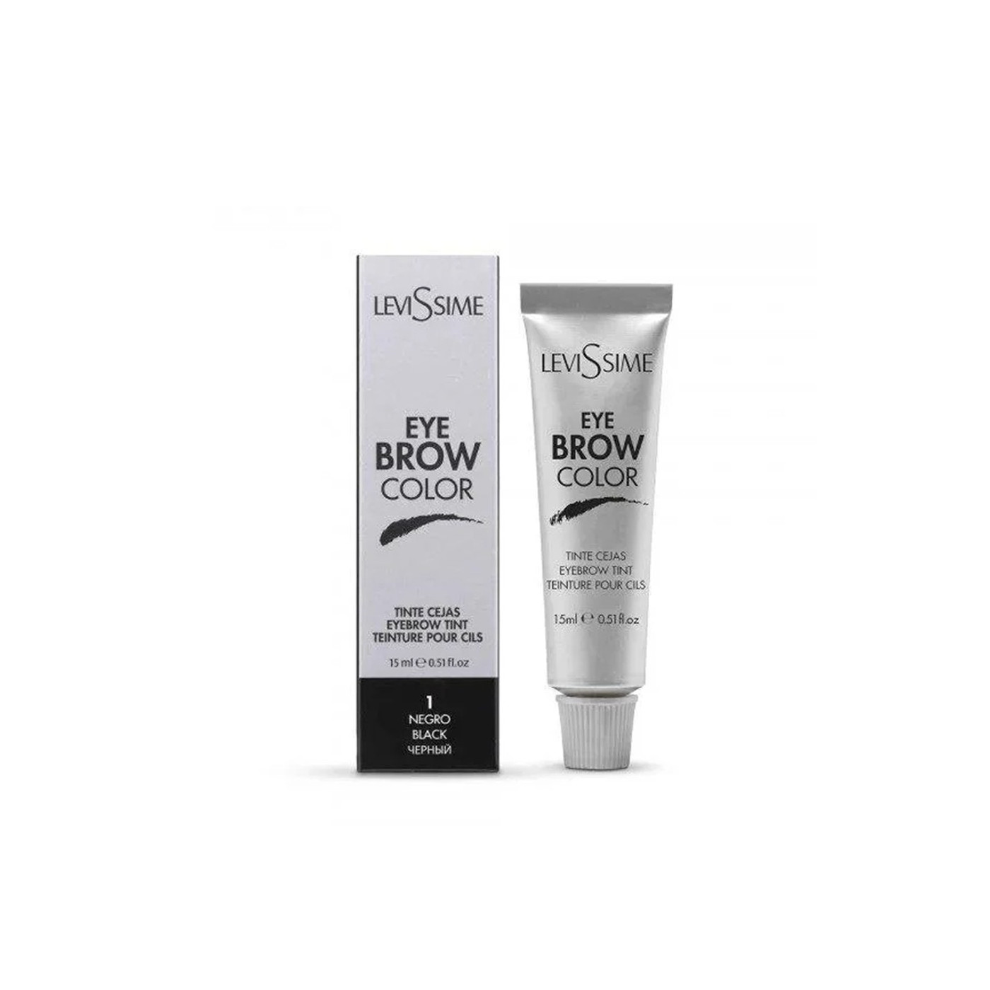 Farba do brwi czarna Levissime Eyebrow Color 15 ml