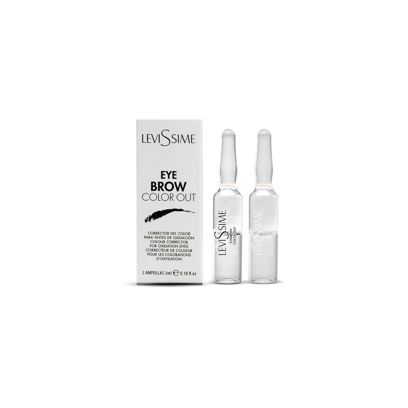 Korektor koloru Levissime Eyebrow Color Out 3+3  ml