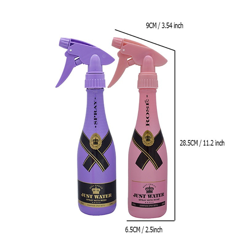 Spryskiwacz rozpylacz fryzjerski do wody szampan 280 ml różowy