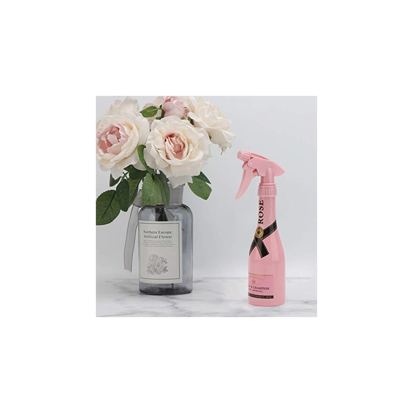 Spryskiwacz rozpylacz fryzjerski do wody szampan 280 ml różowy