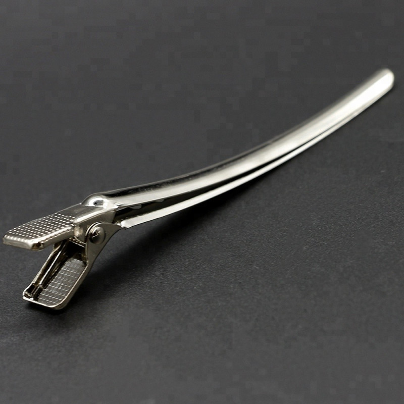 Klipsy klamry fryzjerskie metalowe do włosów 10,5 cm 12 szt. Klipsy klamry fryzjerskie metalowe do włosów 10,5 cm 12 szt.