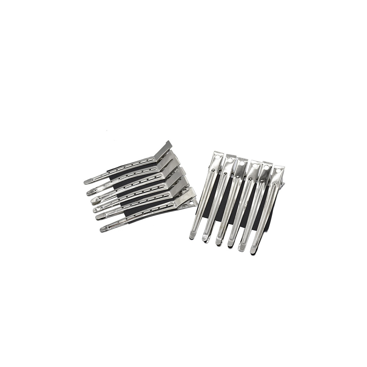 Klipsy klamry fryzjerskie metalowe do włosów 9 cm 12 szt. Klipsy klamry fryzjerskie metalowe do włosów 9 cm 12 szt.