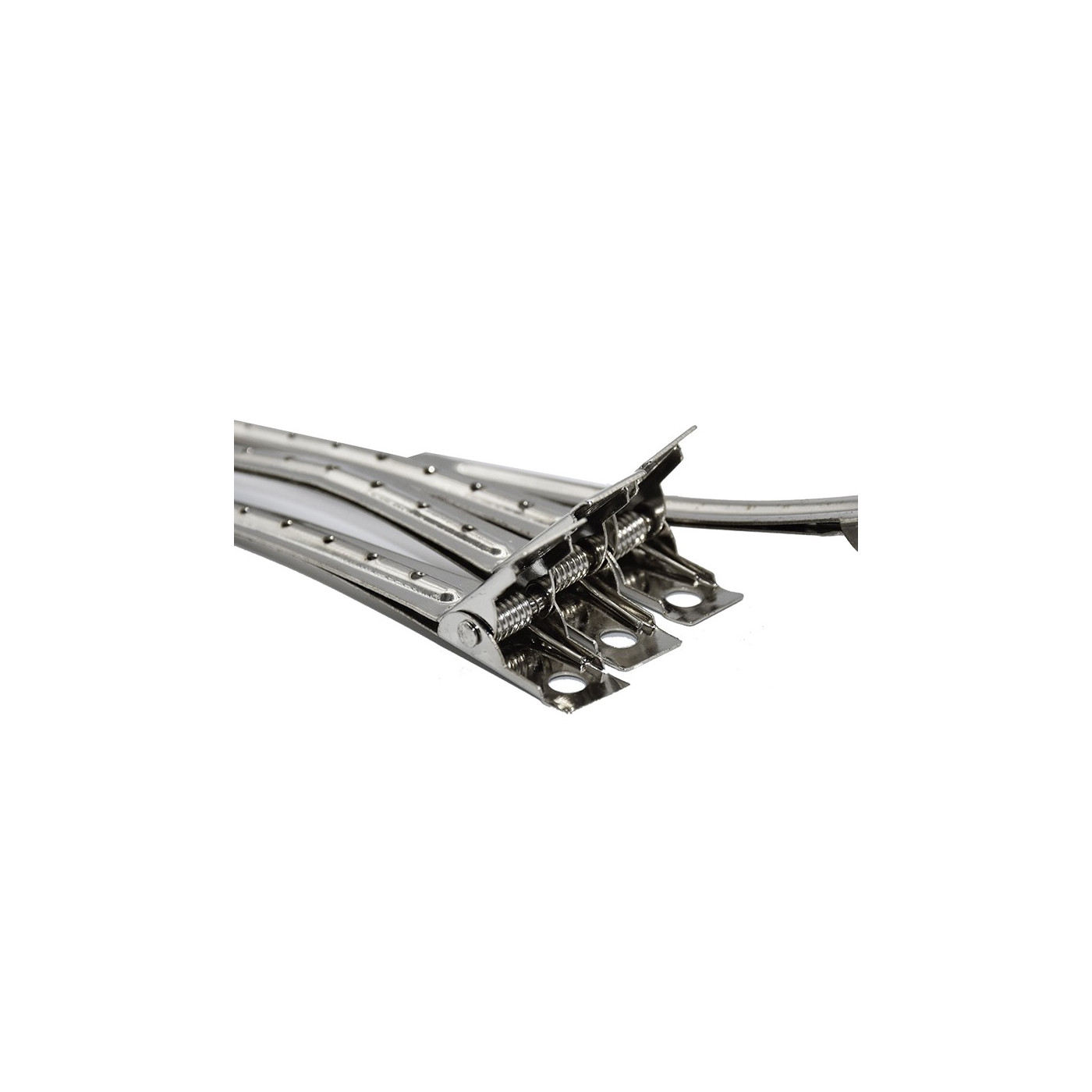 Klipsy klamry fryzjerskie metalowe do włosów 9 cm 12 szt. Klipsy klamry fryzjerskie metalowe do włosów 9 cm 12 szt.