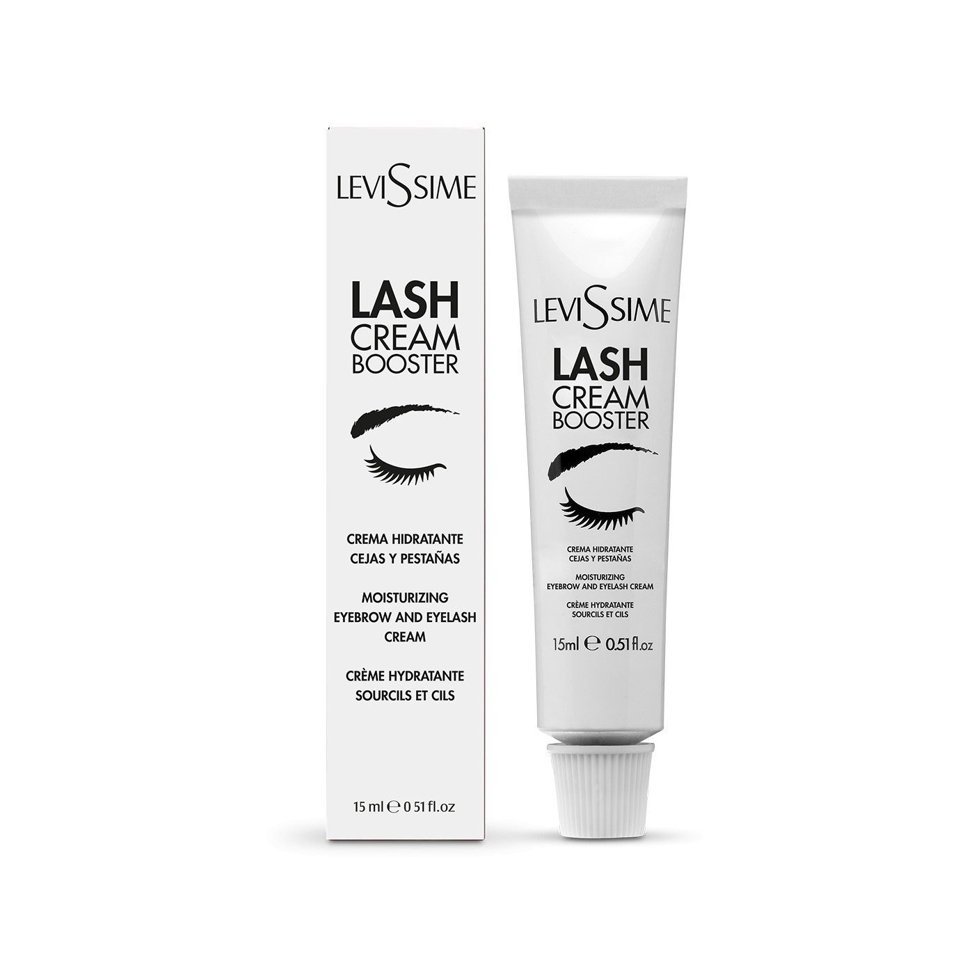 Krem nawilżający do brwi i rzęs Levissime Lash Cream Booster 10 ml Krem nawilżający do brwi i rzęs Levissime Lash Cream Booster 10 ml