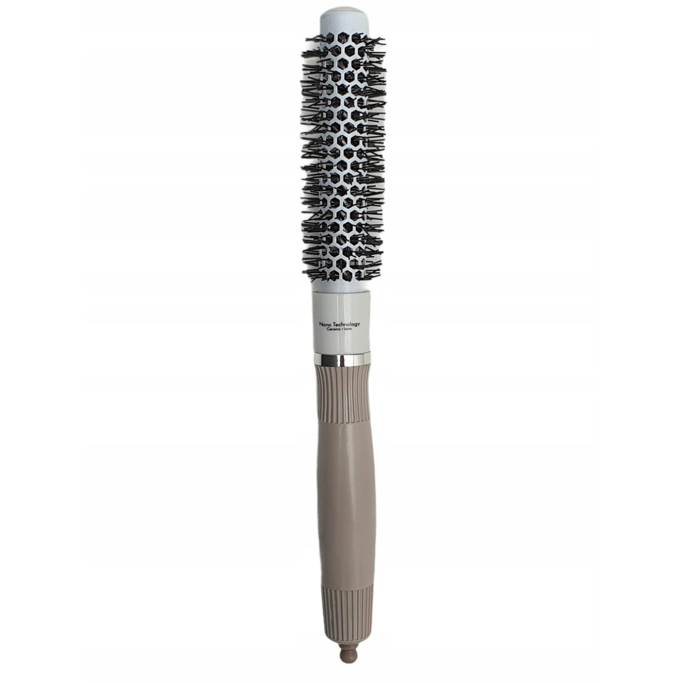 Szczotka ceramiczna z jonizacją do modelowania włosów ze szpikulcem 19 mm beżowa