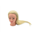 Główka fryzjerska treningowa włosy syntetyczne blond 60 cm