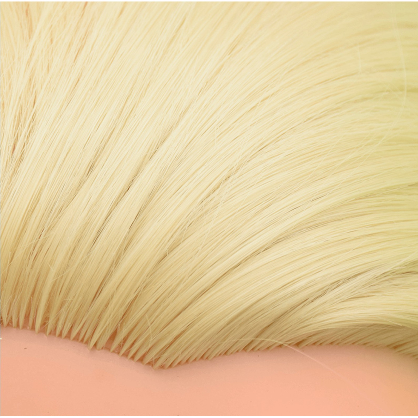Główka fryzjerska treningowa włosy syntetyczne blond 60 cm