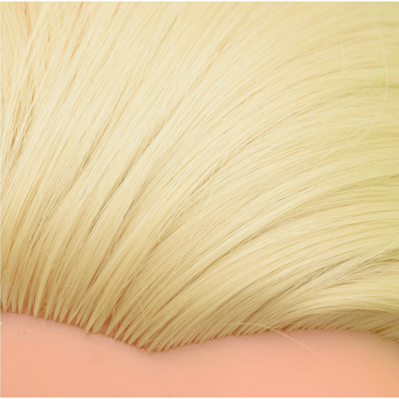 Główka fryzjerska treningowa włosy syntetyczne blond 60 cm