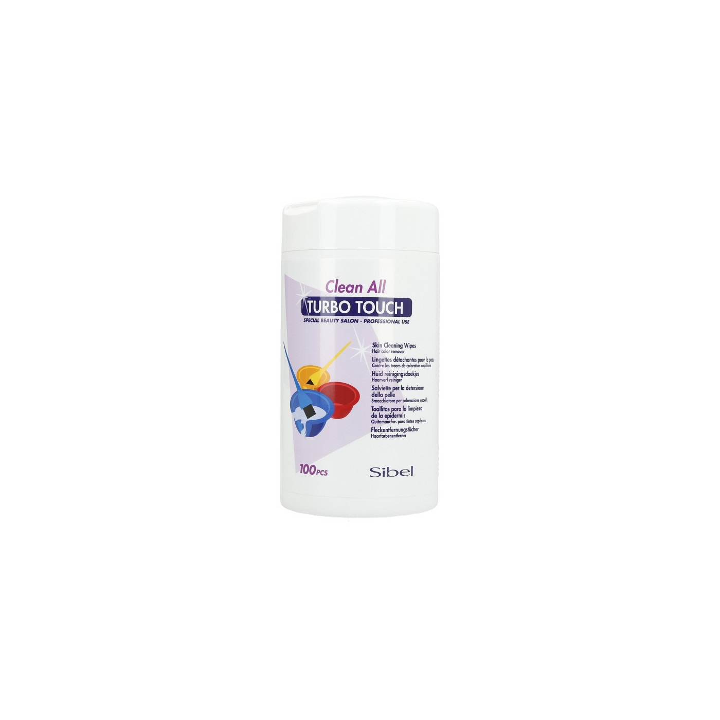 Chusteczki do zmywania resztek farby Sibel Clean All Turbo Touch 100 szt.
