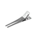 Metalowe klipsy fryzjerskie podwójne do włosów 45 mm 50 szt. srebrne Metalowe klipsy fryzjerskie podwójne do włosów 45 mm 50 szt. srebrne