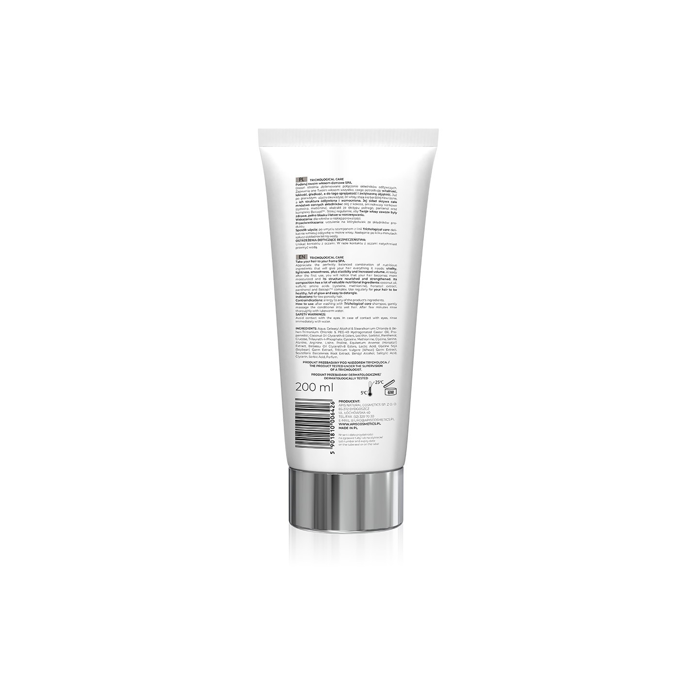 Odżywka lekka pielęgnacyjna do włosów niskoporowatych Trichological Care Apis 200 ml Odżywka lekka pielęgnacyjna do włosów niskoporowatych Trichological Care Apis 200 ml