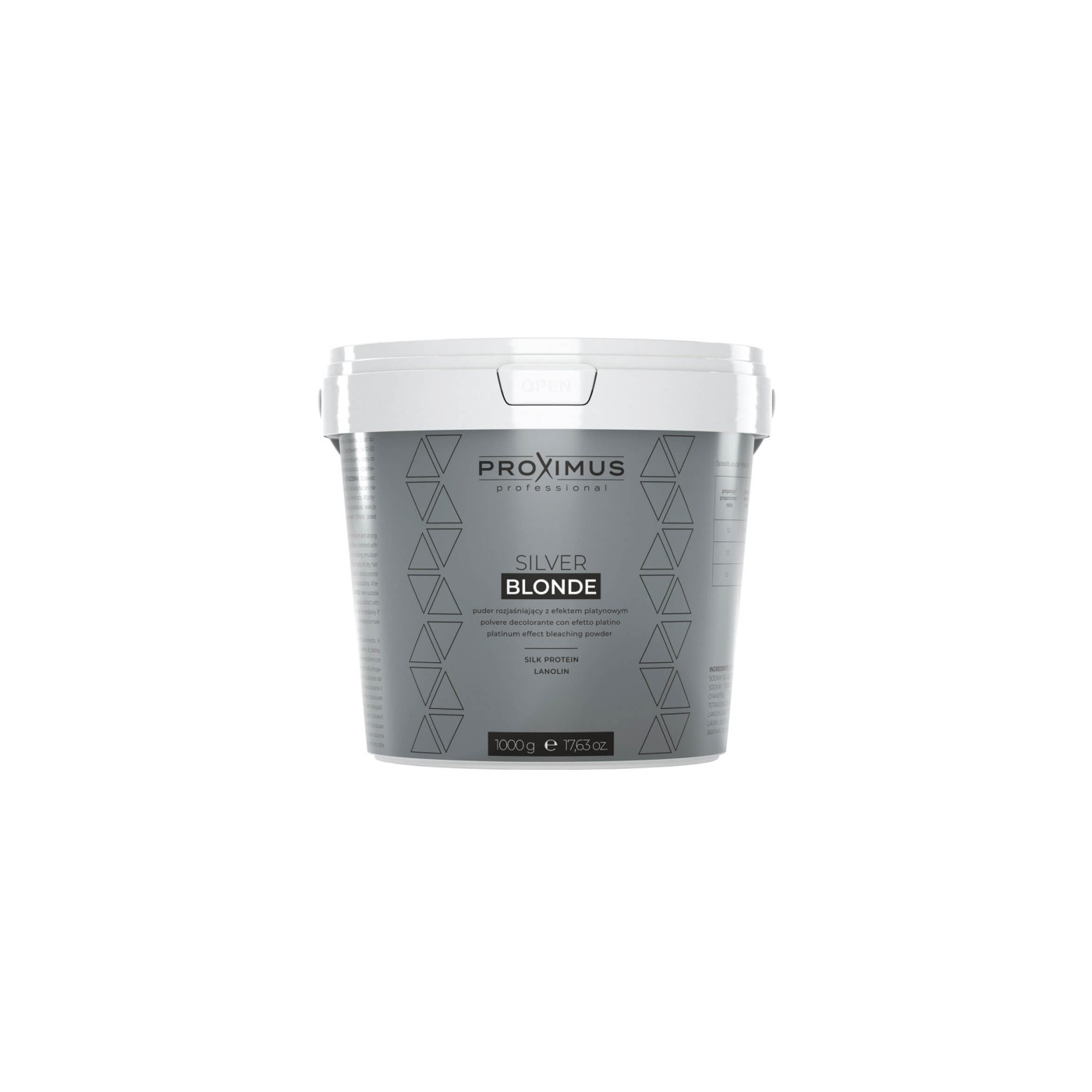 Rozjaśniacz puder do włosów Silver Blonde Proximus 1 kg Rozjaśniacz puder do włosów Silver Blonde Proximus 1 kg