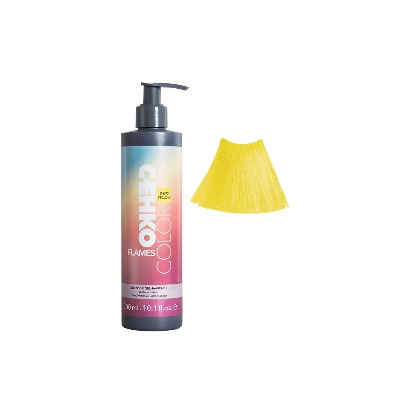Farba w żelu do włosów żółta C:ehko Color Flames 300 ml
