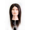 Główka fryzjerska treningowa Sophie naturalny brąz do strzyżeń damskich włosy naturalne 60 cm Główka fryzjerska treningowa Sophie naturalny brąz do strzyżeń damskich włosy naturalne 60 cm