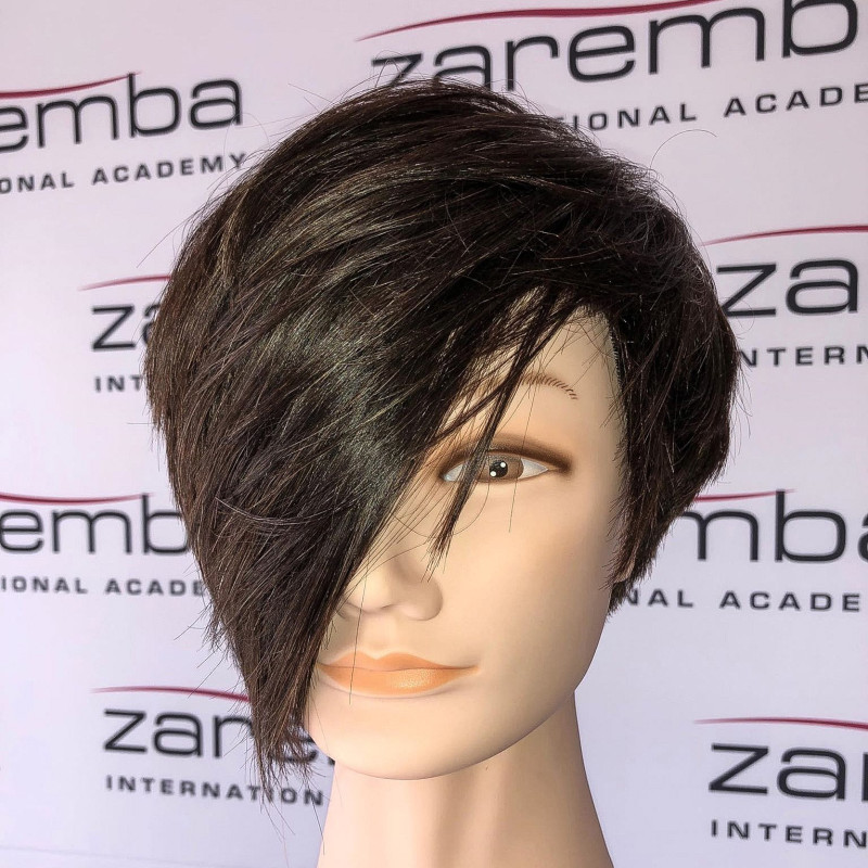 Główka fryzjerska treningowa Sophie naturalny brąz do strzyżeń damskich włosy naturalne 60 cm Główka fryzjerska treningowa Sophie naturalny brąz do strzyżeń damskich włosy naturalne 60 cm