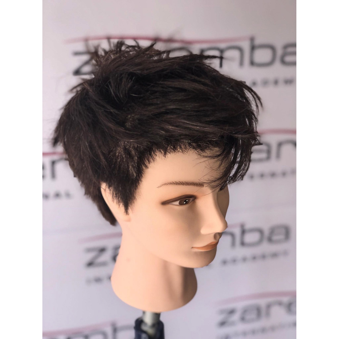 Główka fryzjerska treningowa Sophie naturalny brąz do strzyżeń damskich włosy naturalne 60 cm Główka fryzjerska treningowa Sophie naturalny brąz do strzyżeń damskich włosy naturalne 60 cm