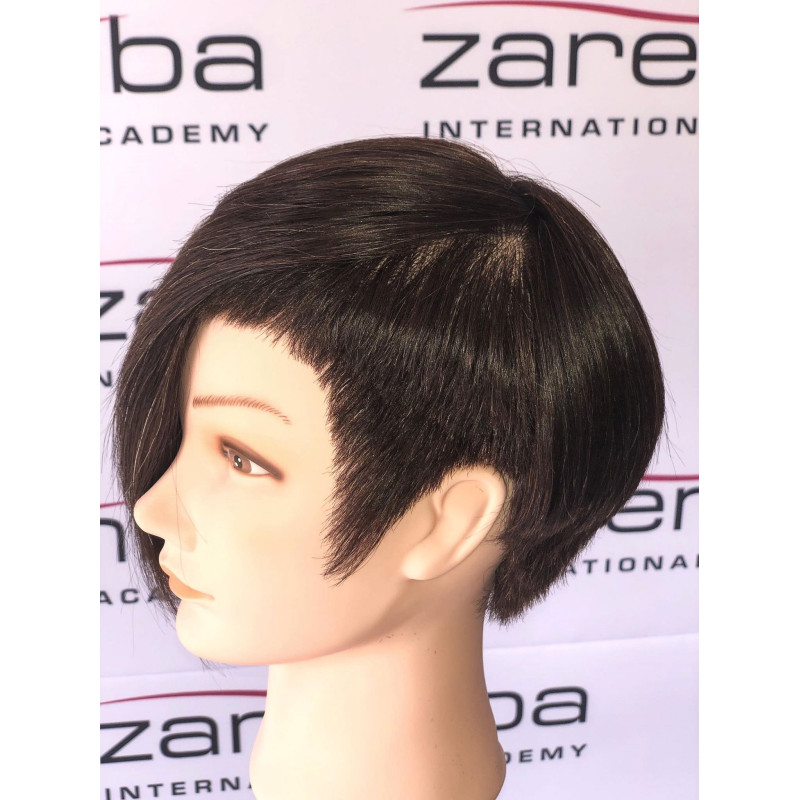 Główka fryzjerska treningowa Sophie naturalny brąz do strzyżeń damskich włosy naturalne 60 cm Główka fryzjerska treningowa Sophie naturalny brąz do strzyżeń damskich włosy naturalne 60 cm