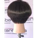 Główka fryzjerska treningowa Sophie naturalny brąz do strzyżeń damskich włosy naturalne 60 cm Główka fryzjerska treningowa Sophie naturalny brąz do strzyżeń damskich włosy naturalne 60 cm