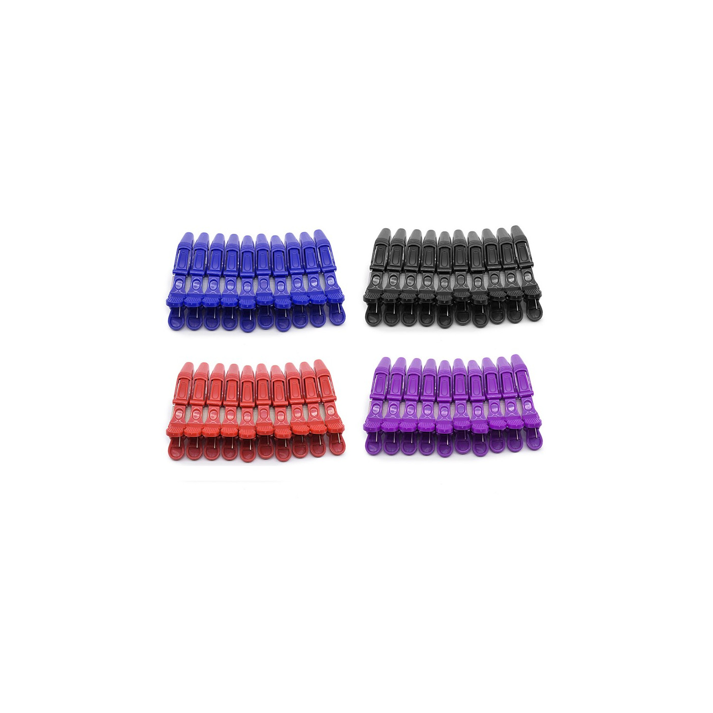 Klipsy krokodylki klamry fryzjerskie Toni&Guy 10 szt. czarne Klipsy krokodylki klamry fryzjerskie Toni&Guy 10 szt. czarne