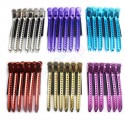 Klipsy fryzjerskie metalowe 9,5 cm 6 szt. różowe