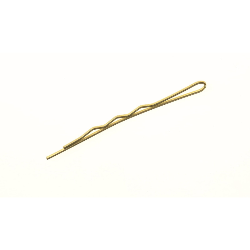 Wsuwki do włosów karbowane 5 cm 100 szt. złote bez kulek