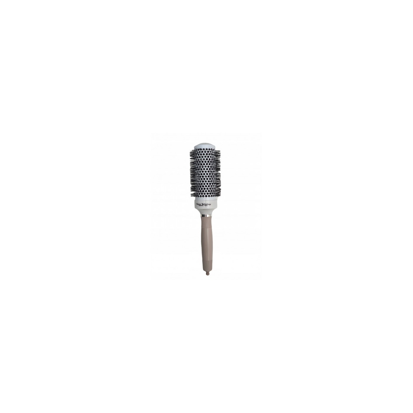 Szczotka ceramiczna z jonizacją do modelowania włosów ze szpikulcem 45 mm beżowa Szczotka ceramiczna z jonizacją do modelowania włosów ze szpikulcem 45 mm beżowa