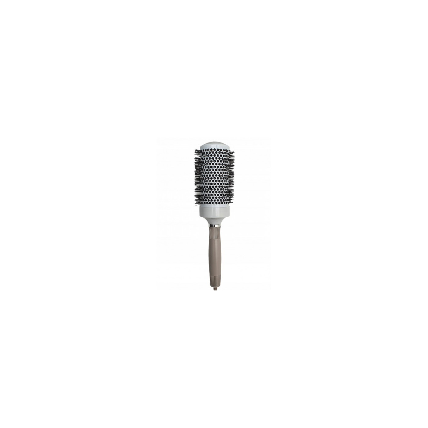 Szczotka ceramiczna z jonizacją do modelowania włosów ze szpikulcem 53 mm beżowa Szczotka ceramiczna z jonizacją do modelowania włosów ze szpikulcem 53 mm beżowa