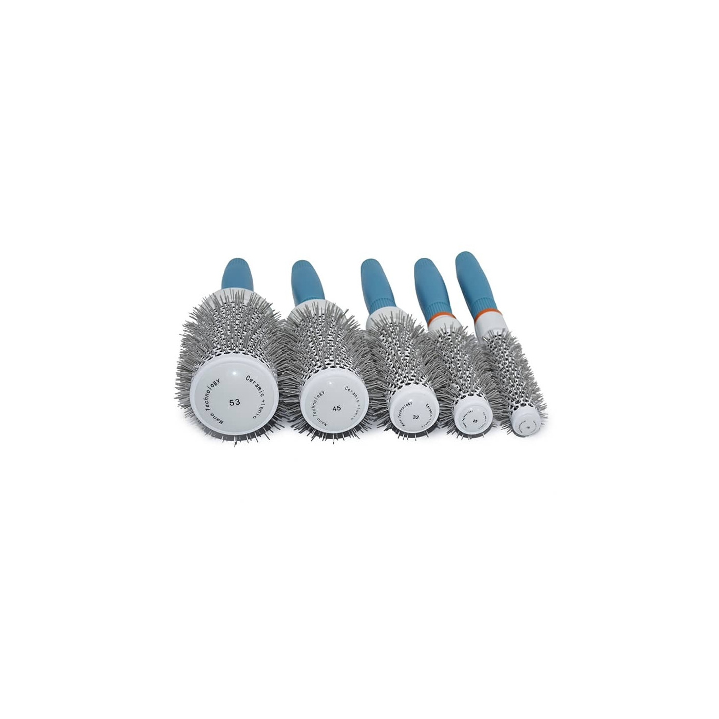 Szczotka ceramiczna z jonizacją do modelowania włosów ze szpikulcem 45 mm niebieska Szczotka ceramiczna z jonizacją do modelowania włosów ze szpikulcem 45 mm niebieska