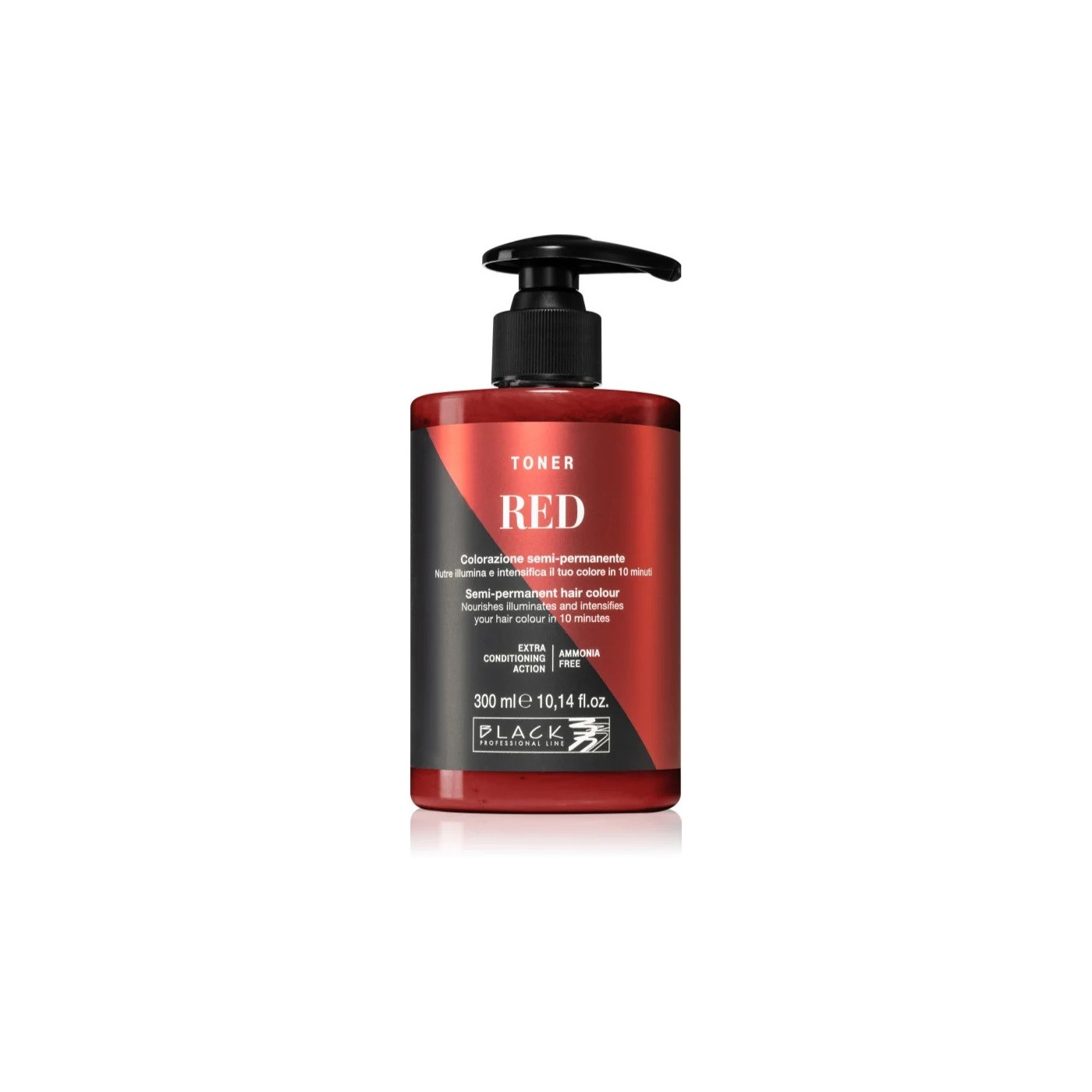 Toner do włosów półtrwała koloryzacja Black Professional Line czerwony 300 ml