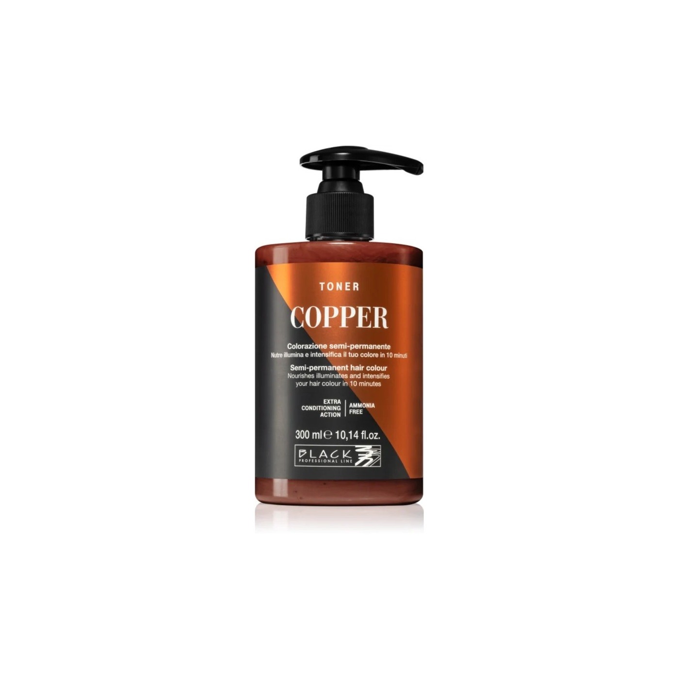 Toner do włosów półtrwała koloryzacja Black Professional Line miedziany 300 ml Toner do włosów półtrwała koloryzacja Black Professional Line miedziany 300 ml