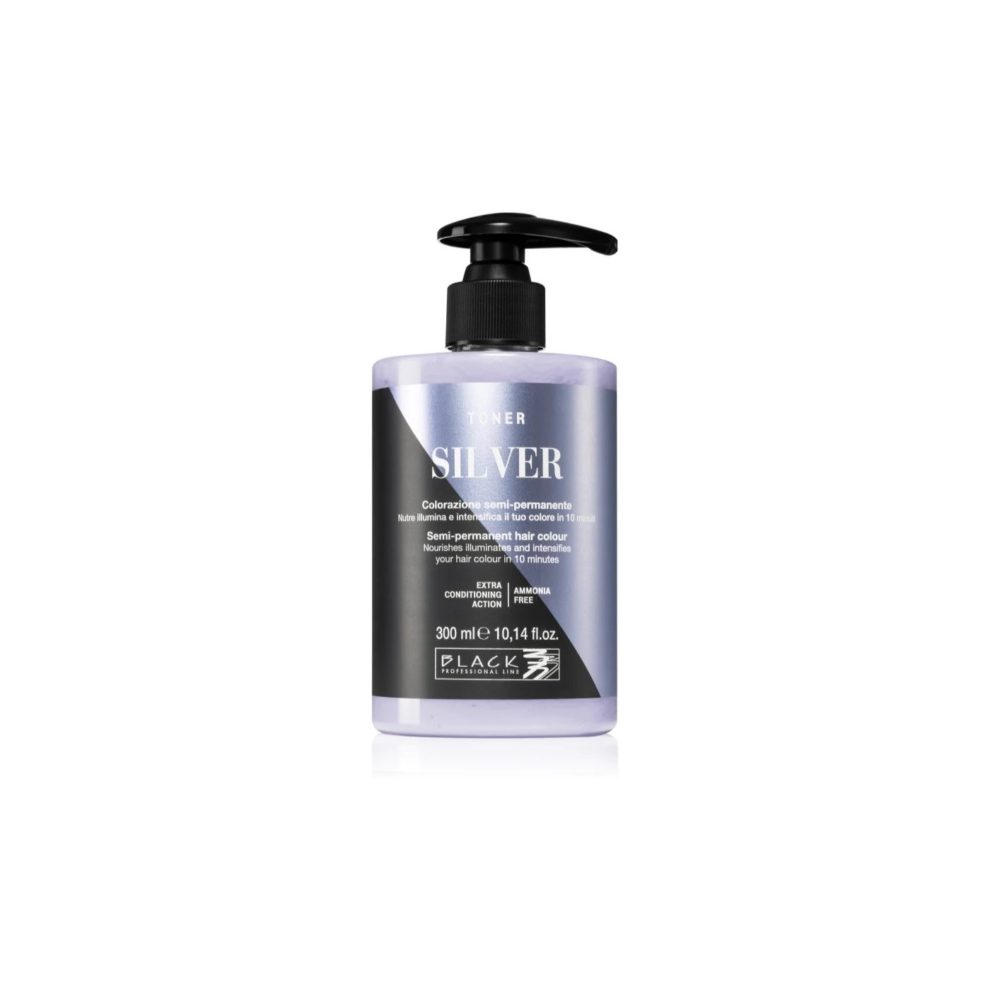 Toner do włosów półtrwała koloryzacja Black Professional Line srebrny 300 ml Toner do włosów półtrwała koloryzacja Black Professional Line srebrny 300 ml