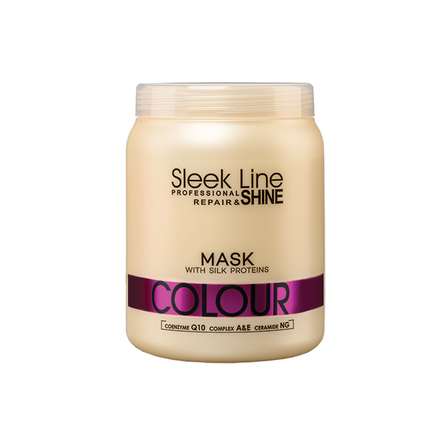 Maska z jedwabiem do włosów farbowanych Stapiz Sleek Line Colour 1000 ml
