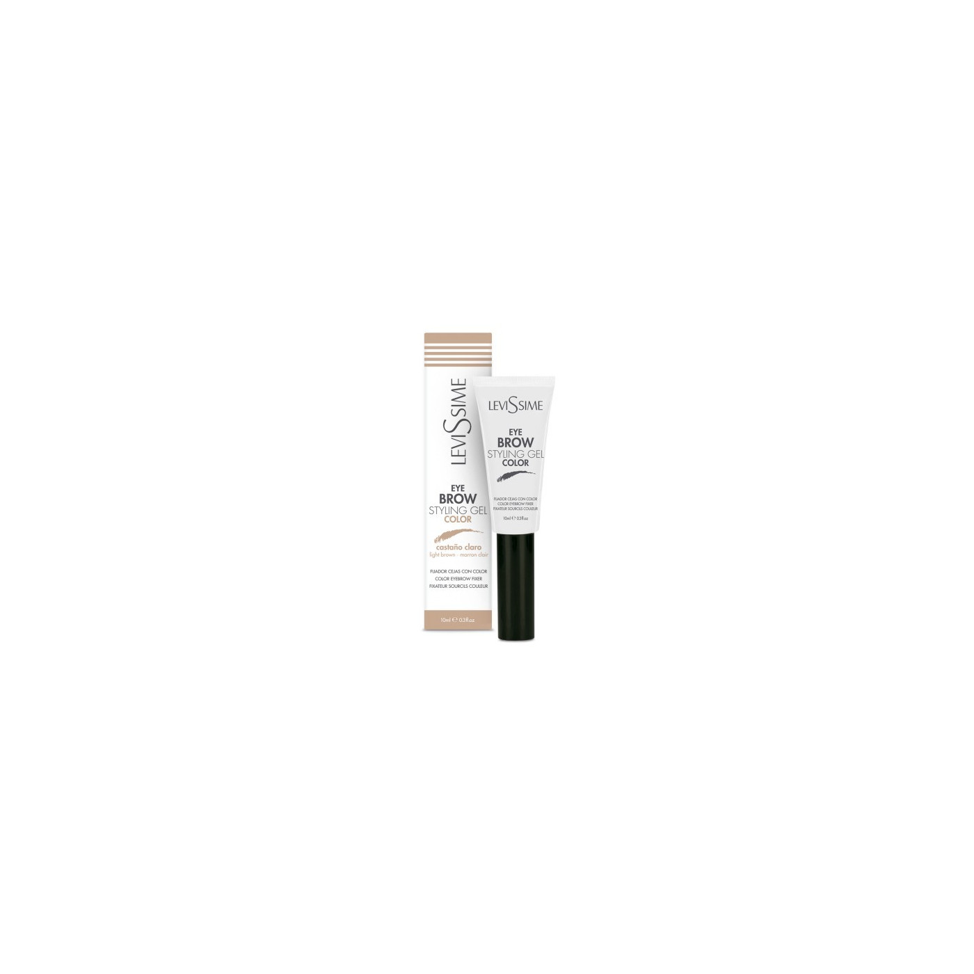 Żel do brwi koloryzujący jasny brąz Levissime Eyebrow Styling Gel Color 10 ml