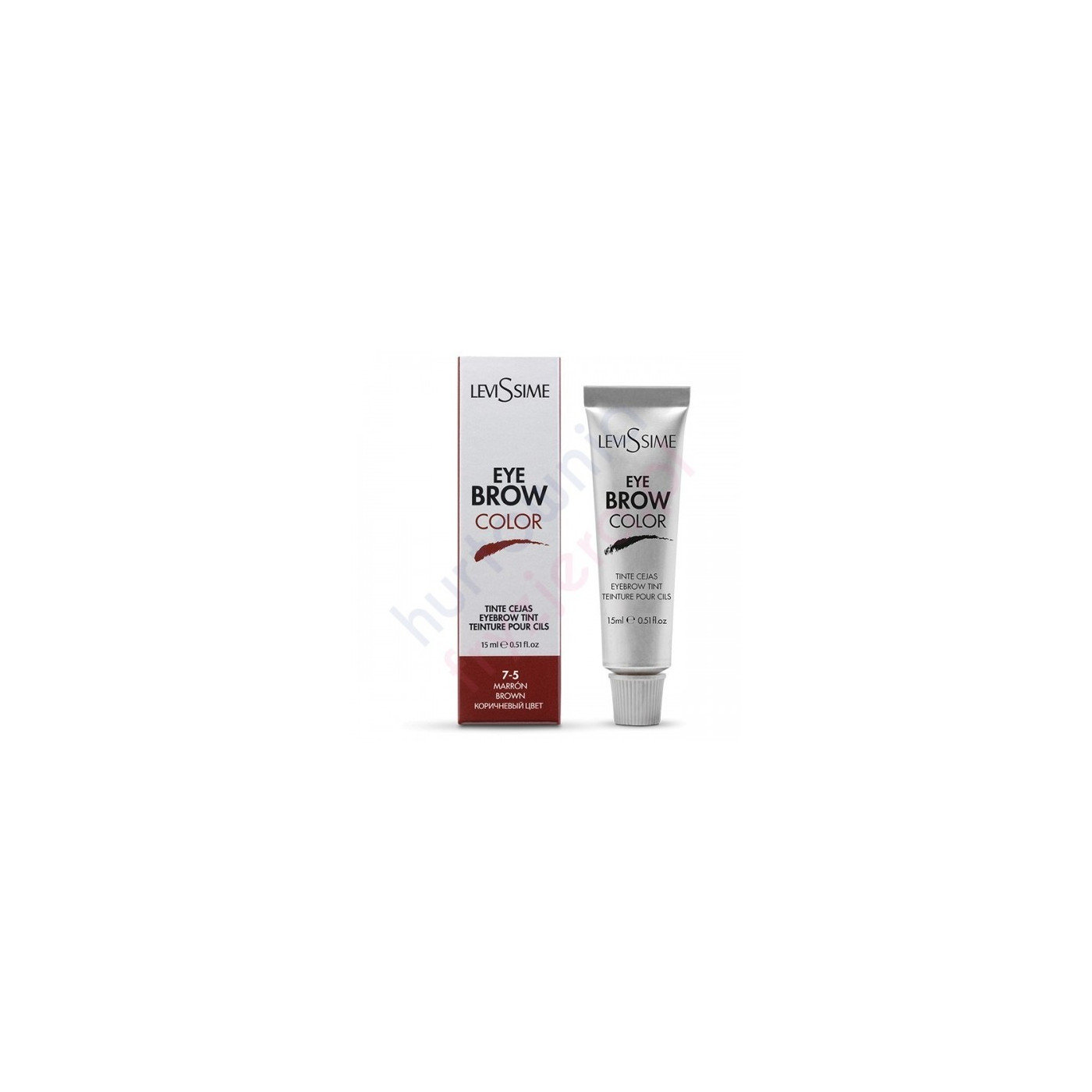 Farba do brwi brązowa Levissime Eyebrow Color 15 ml Farba do brwi brązowa Levissime Eyebrow Color 15 ml