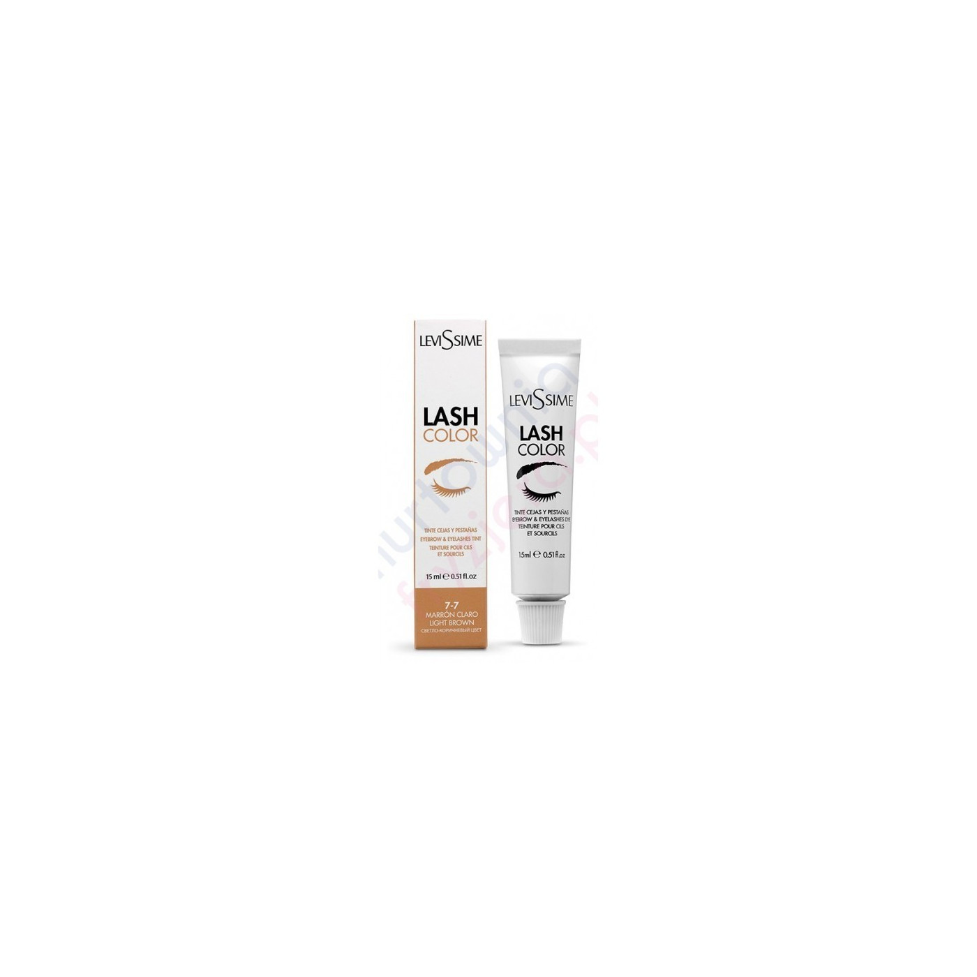 Farba do brwi i rzęs jasny brąz Levissime Lash Color 15 ml