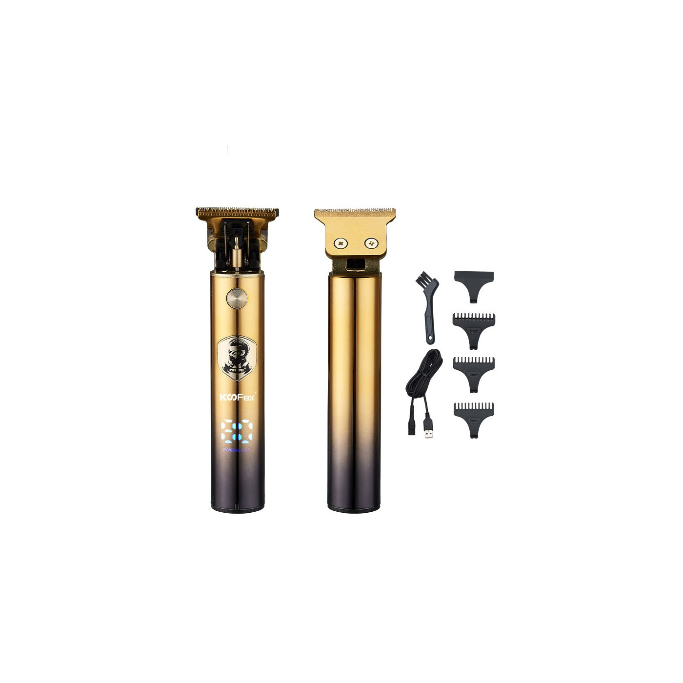 Trymer bezprzewodowy do włosów złoty Koofex KF-6008 Trymer bezprzewodowy do włosów złoty Koofex KF-6008