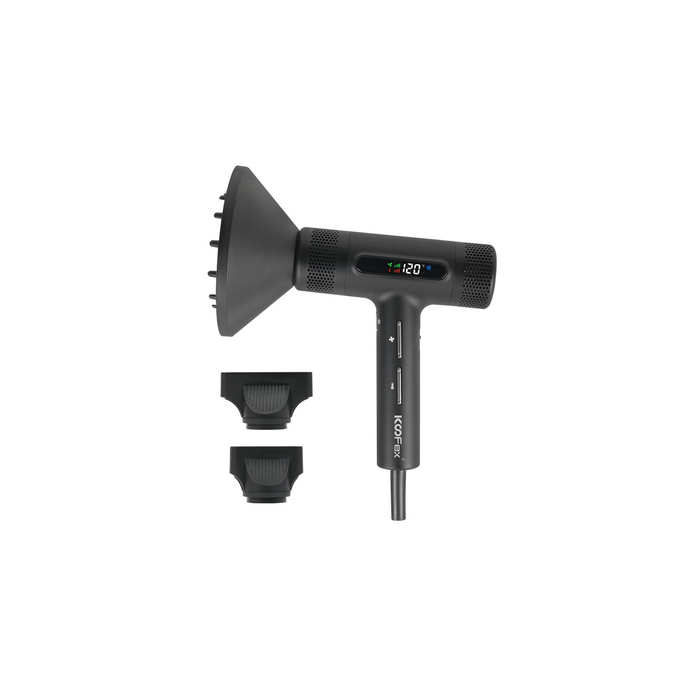 Suszarka do włosów z jonizacją Koofex KF-8055 czarna 1800 W Suszarka do włosów z jonizacją Koofex KF-8055 czarna 1800 W