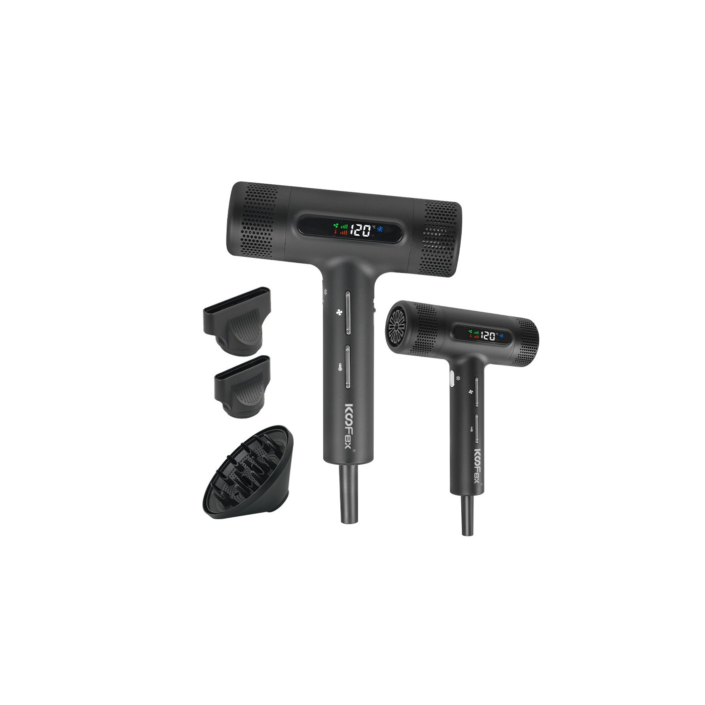 Suszarka do włosów z jonizacją Koofex KF-8055 czarna 1800 W Suszarka do włosów z jonizacją Koofex KF-8055 czarna 1800 W