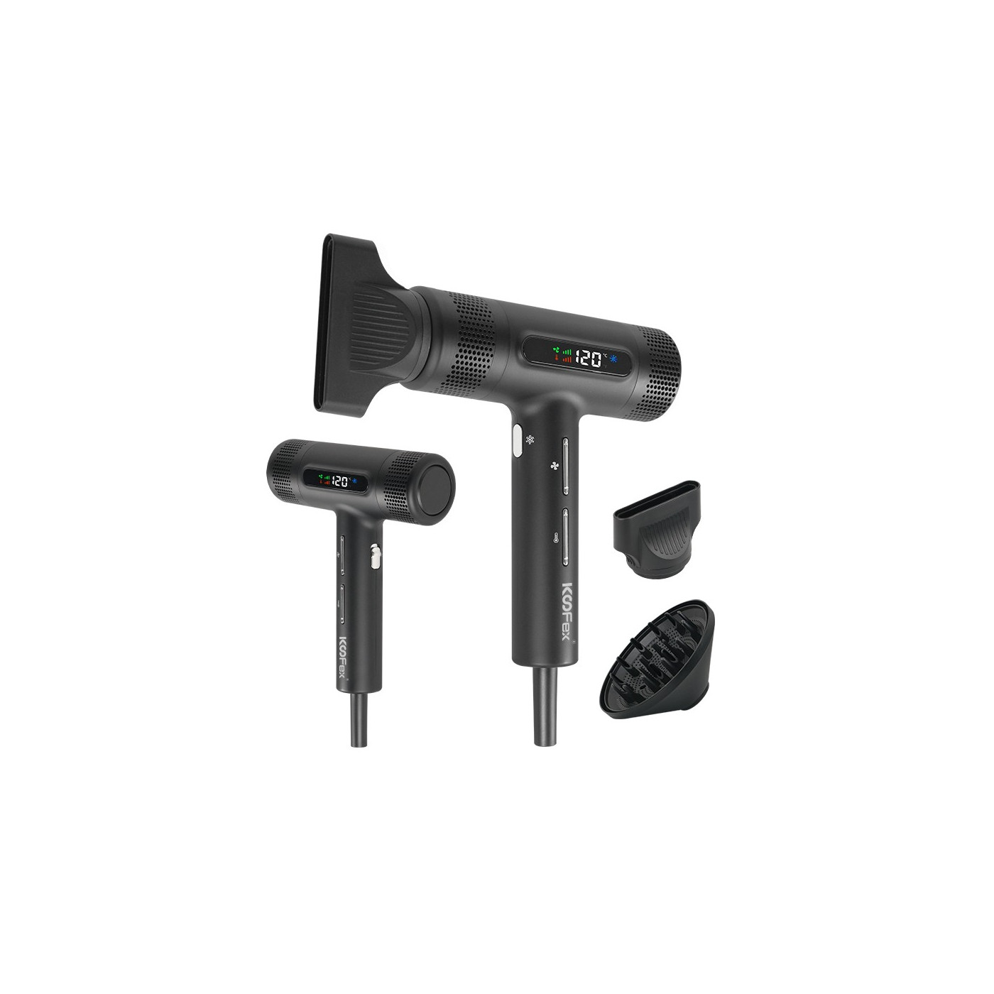 Suszarka do włosów z jonizacją Koofex KF-8055 czarna 1800 W Suszarka do włosów z jonizacją Koofex KF-8055 czarna 1800 W