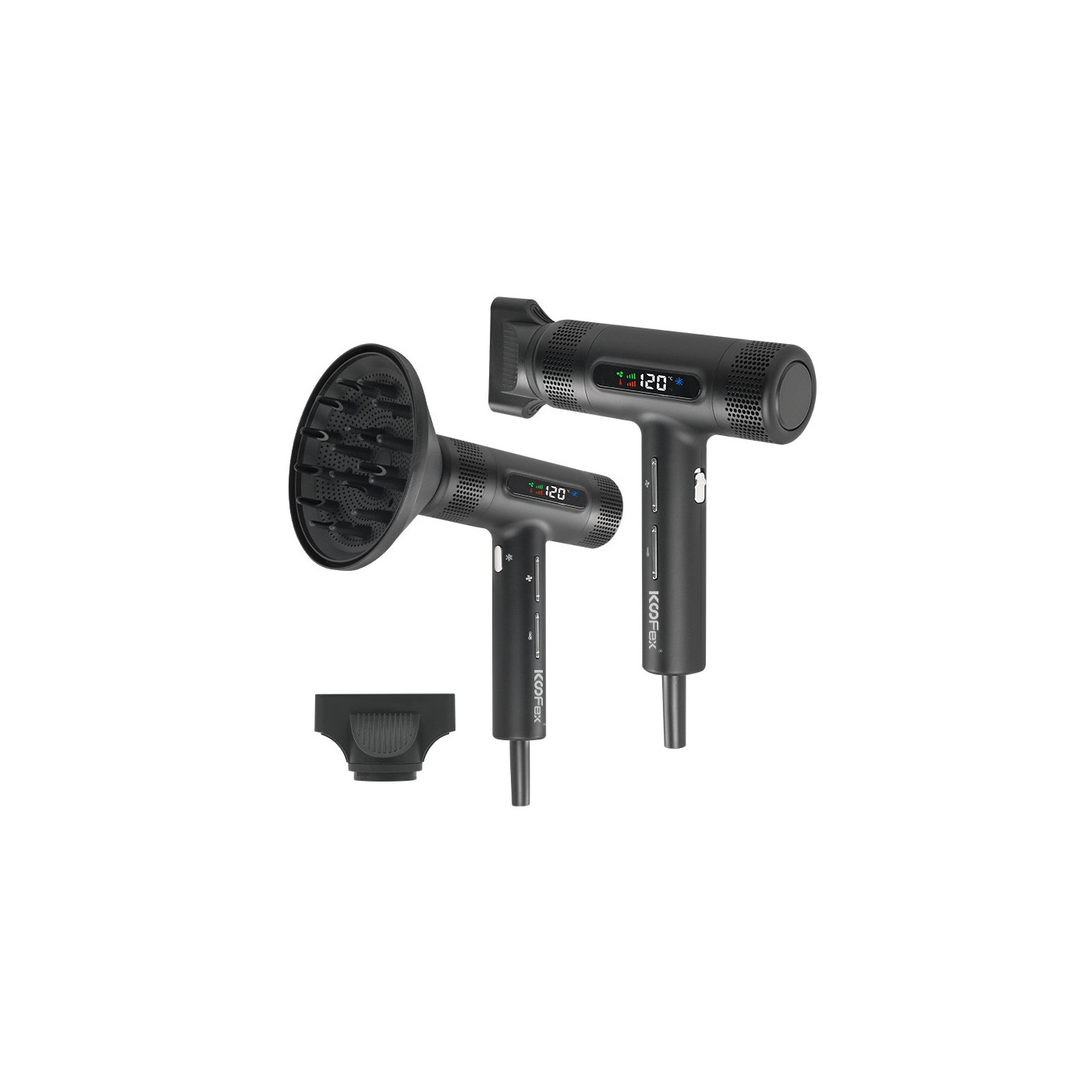 Suszarka do włosów z jonizacją Koofex KF-8055 czarna 1800 W Suszarka do włosów z jonizacją Koofex KF-8055 czarna 1800 W