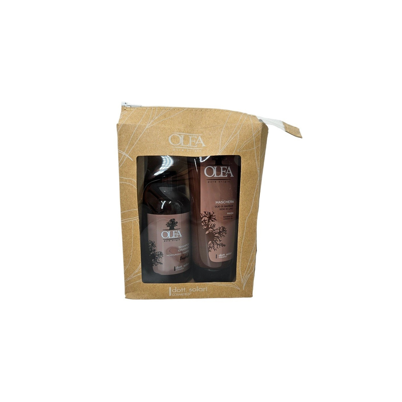 Szampon i maska z baobabem i olejem lnianym Gift Box 250 ml+ 200 ml
