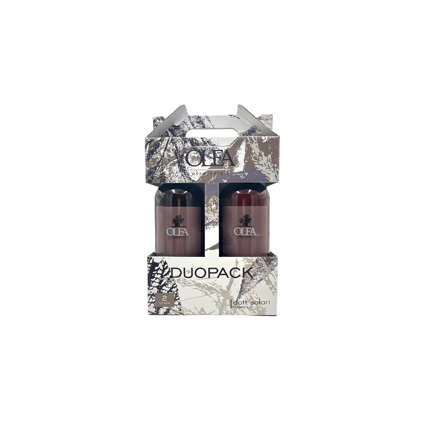 Szampon i maska z baobabem i olejem lnianym Olea Baobab Oil Duo Pack 2x1000 ml